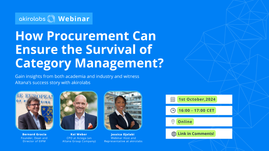 How Procurement Can Ensure the Survival of Category Management?